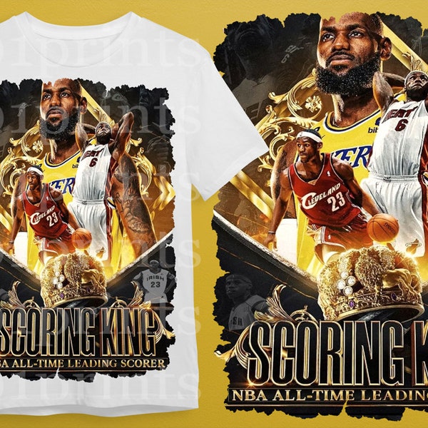 Lebron All Time Scoring T Shirt Design