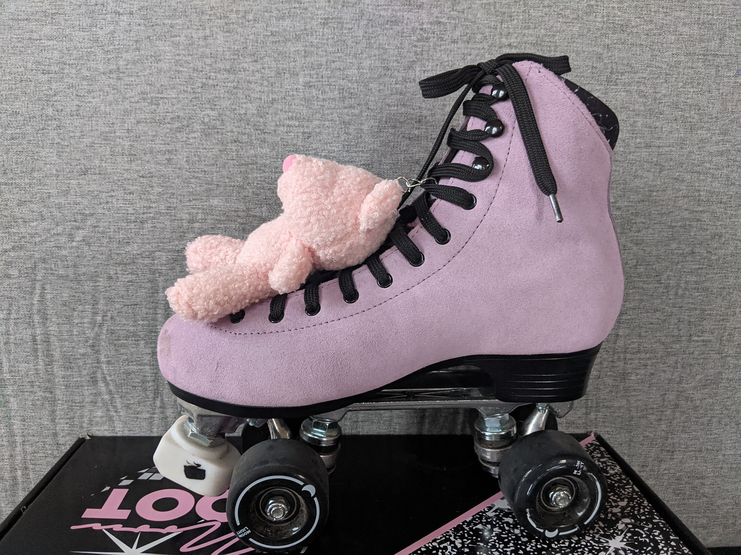 Roller Skate Pom Poms Teddy Bear Pom Pom Skate Buddy Roller Etsy