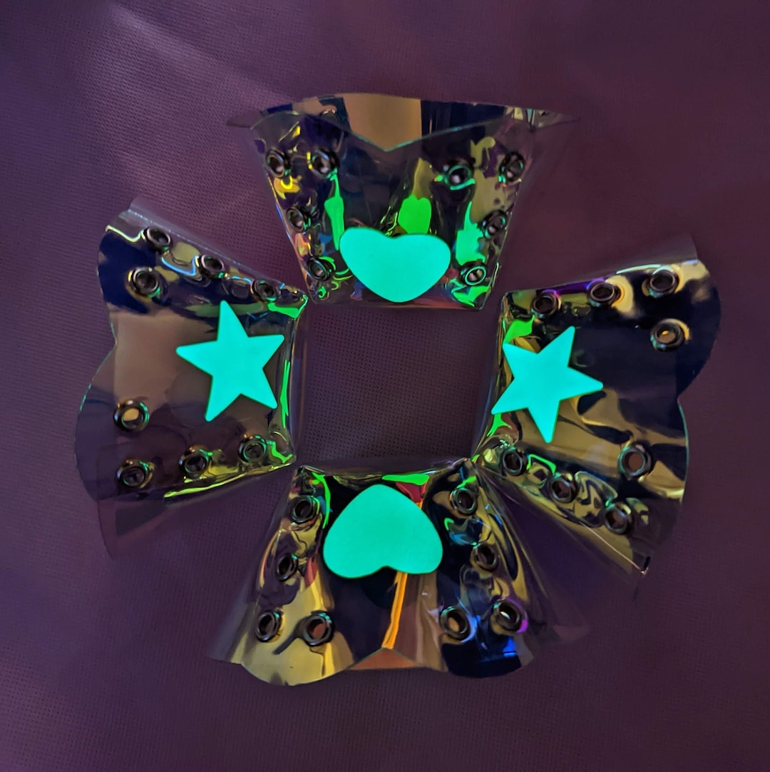 Glow in the Dark Skate Toe Guards, Toe Protectors, Rainbow Toe Guards