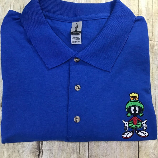 Marvin Martian Bestickter Polo