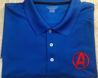 Avengers Logo Embroidered Polo