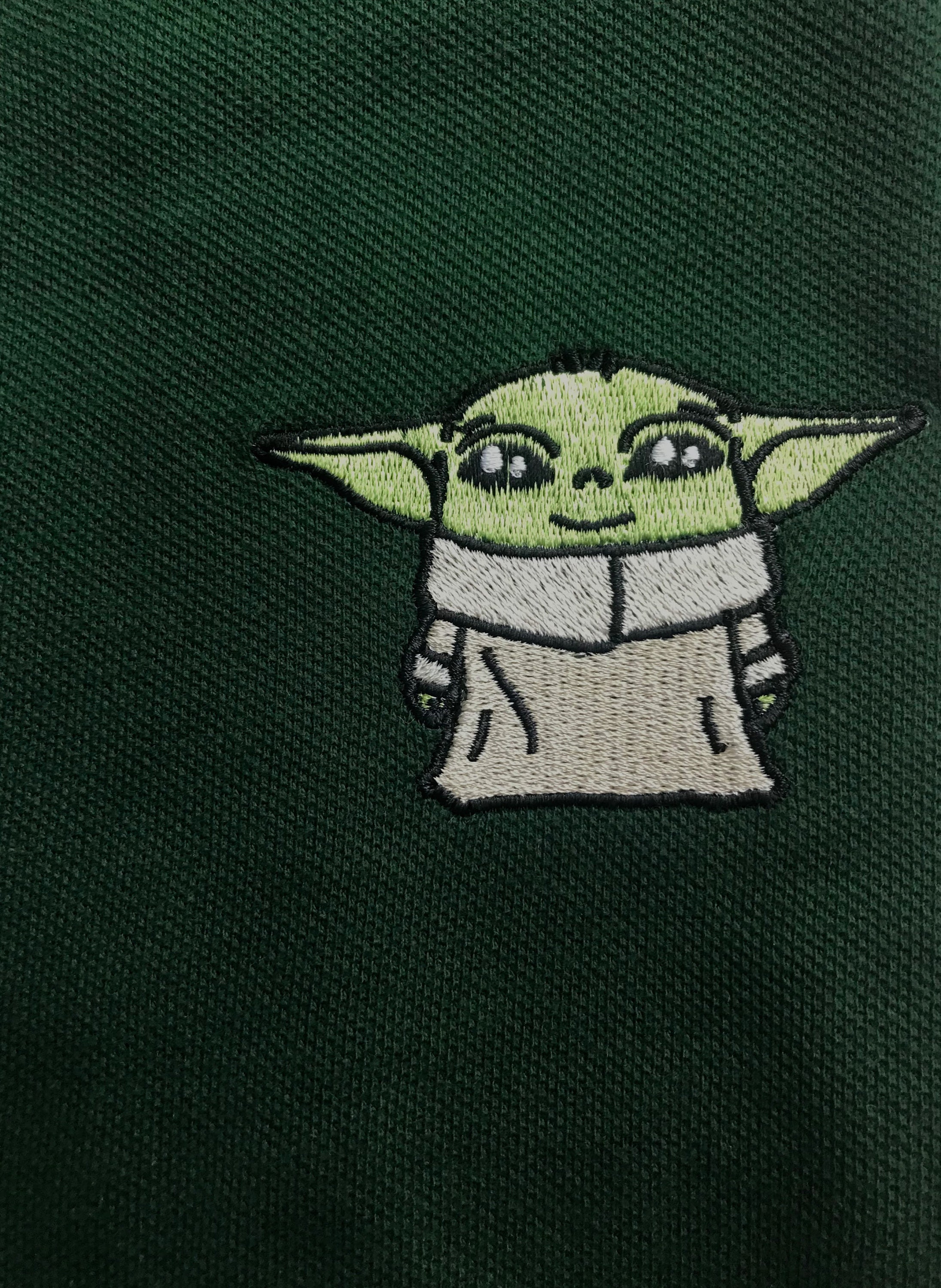Baby Yoda Embroidered Polo