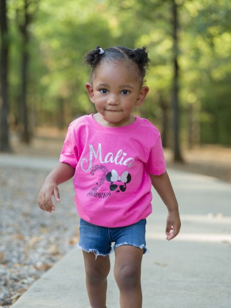 Minnie Birthday Shirt Toddler Girls, Disney Birthday shirt for girls, Birthday gift image 1
