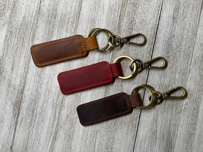 Handwriting Keychain Customized Leather Keychain Engraved Keychain Personalized Handwriting gift 3rd Year Anniversary gift Christmas gift image 7