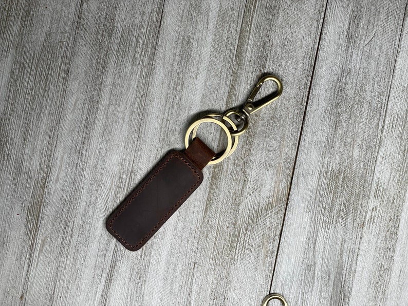 Handwriting Keychain Customized Leather Keychain Engraved Keychain Personalized Handwriting gift 3rd Year Anniversary gift Christmas gift Dark Brown