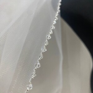 Velo Da Sposa SAMKY Con Perle E Cristalli – Lunghezza Gomito (76 Cm), Colore Avorio Chiaro. Il Tocco Romantico Per Il Tuo Abito Da Sposa