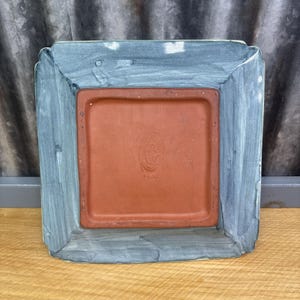 Vtg MacKenzie Childs Ceramic Square "Revised" Hopscotch 12" Dinner Plate Retired image 13