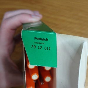 Rotulador Faber Castell Wonderiter naranja 12, plástico sólido, punta fina, vintage, años 80 y 90 imagen 6