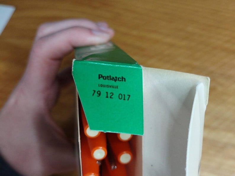 Rotulador Faber Castell Wonderiter naranja 12, plástico sólido, punta fina, vintage, años 80 y 90 imagen 6