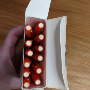 Rotulador Faber Castell Wonderiter naranja 12, plástico sólido, punta fina, vintage, años 80 y 90 imagen 5