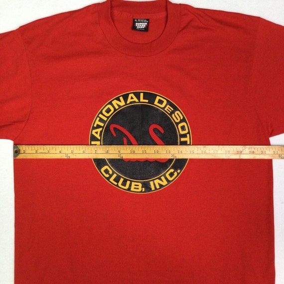 Vtg National DeSoto Club Red Tshirt Single Stitch… - image 8