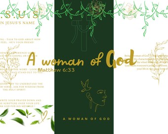 A woman of God digital notebook