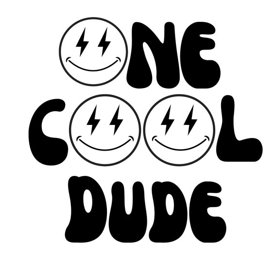 One Cool Dude Smiley Face SVG PNG JPG - Etsy