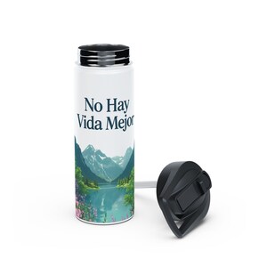 No Hay Vida Mejor Stainless Steel Water Bottle, pioneer school gift, JW service tumbler, regalo de precursores, botella de agua (Spanish)