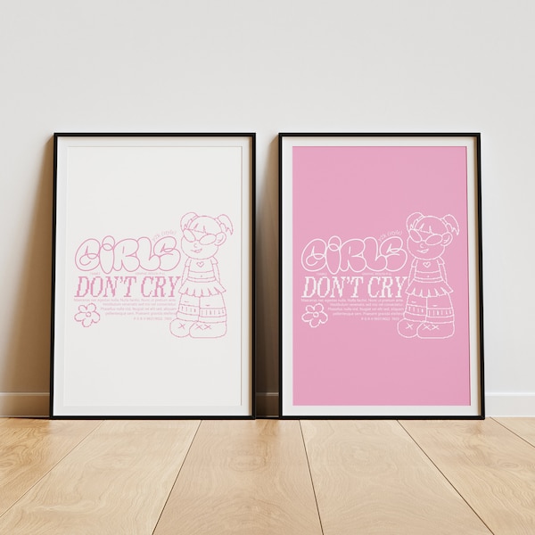 Y2K Poster Set, Girly Poster, Wall Art, Coquette Room Decor