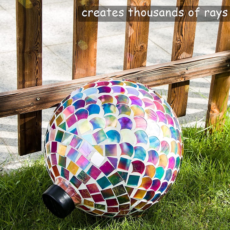 Gazing Ball, Glass Mosaic Gazing Ball Sphere for Garden, Outdoor
