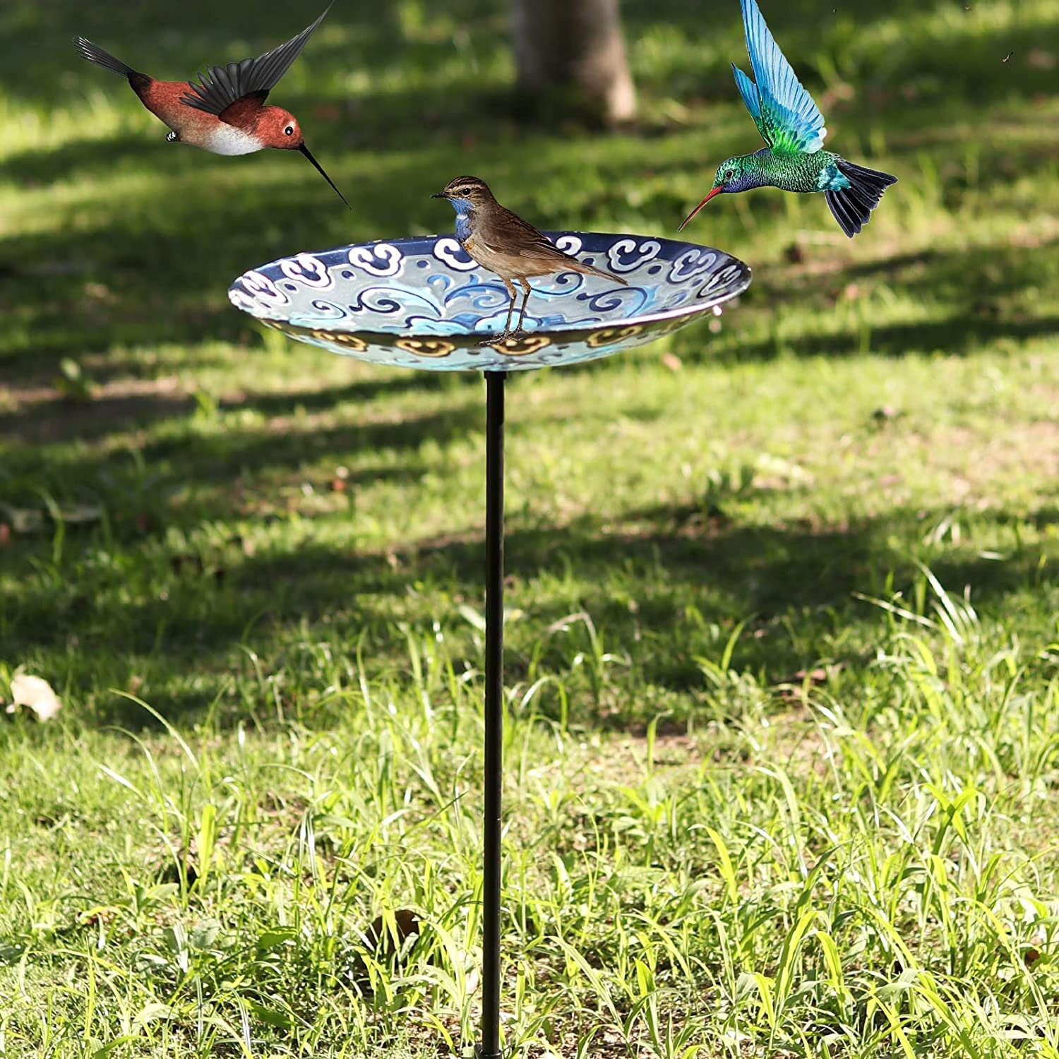 Glass Bird Baths, Garden Birdbaths Outdoor, Birdbath Bird Feeder Etsy