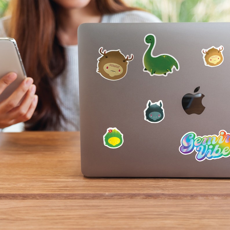 Bigfoot Head Cryptid Sticker Sheet | Cryptid Paranormal Stickers ...