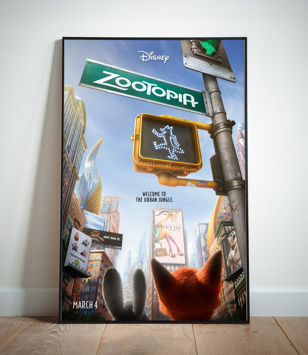 Zootopia Posters, Movie Posters, Canvas Wall Art, High Quality Print