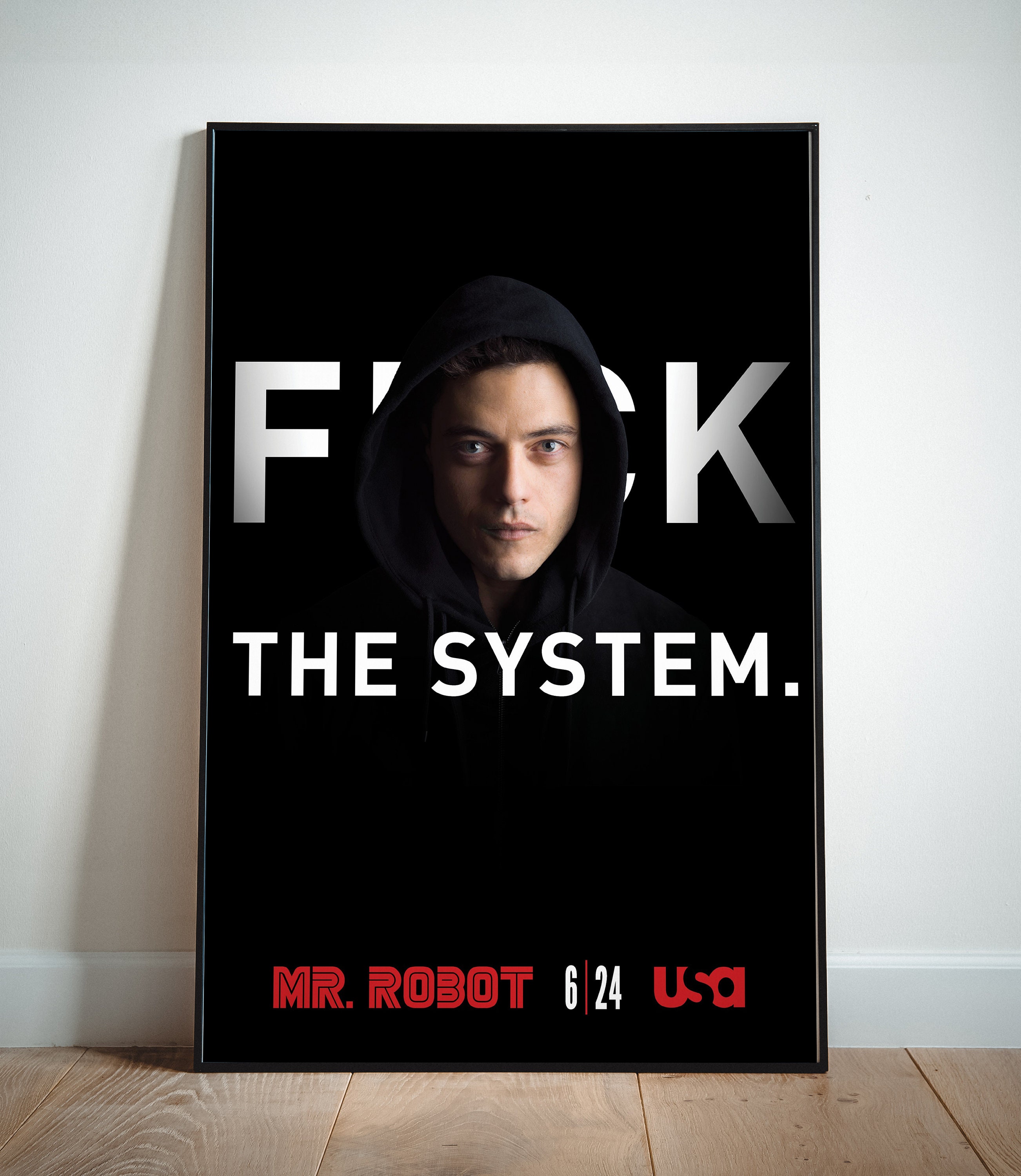 Mr. Robot Fan wallpaper i created today at work. : r/MrRobot