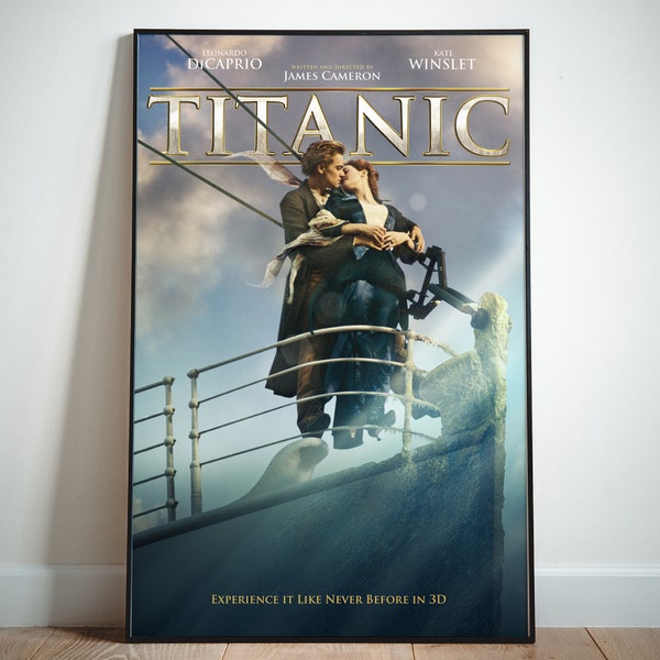 Titanic Poster, Movie Posters, Canvas Wall Art, High Quality Print, Wall Print, Canvas wall Print, Frameless Canvas Poster