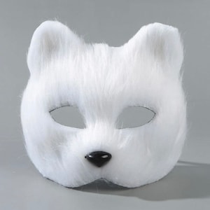 Arctic fox therian mask