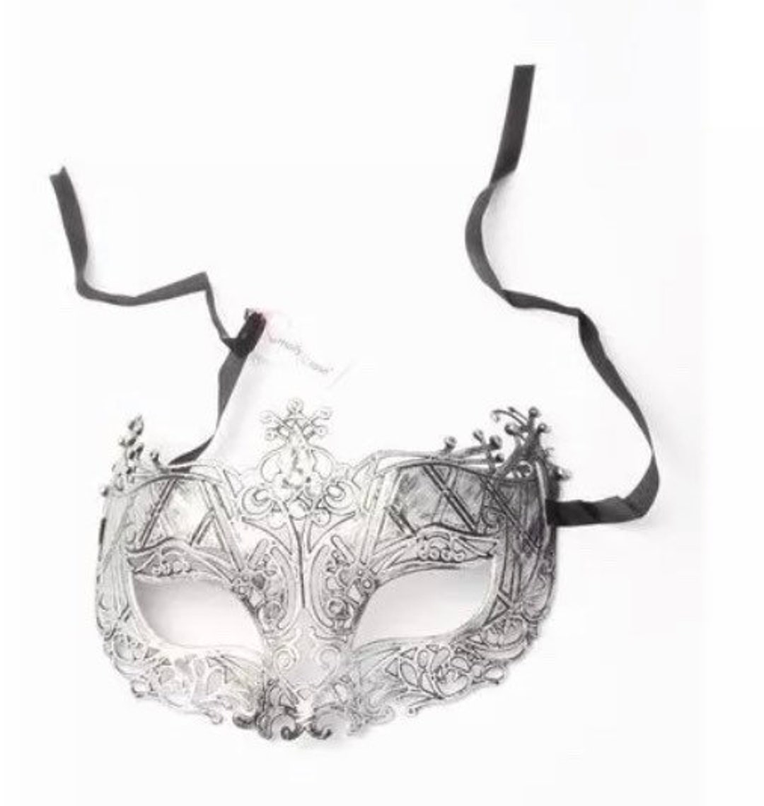 Silver Masquerade Cosplay Silver Mask Halloween Fancy Dress Burlesque