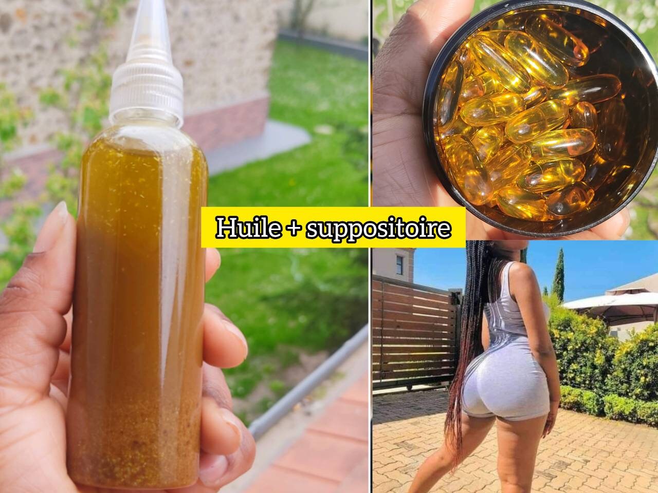 Suppositoire Huile De Poisson Pour Grossir Le Fessier Huile D'akpi Maca Et Kigelia Africana Pour Les - Etsy