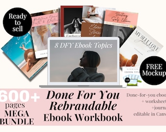 Bundel met e-boekwerkboeken Life Coach | Rebrandable, geestelijke gezondheid en wellness