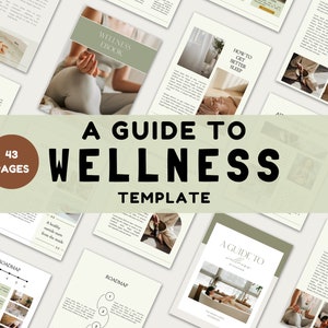 Wellness Ebook Template | Canva Workbook Template | Yoga Template | Course Creator Ebook | Health Workbook Template | Health Ebook Template