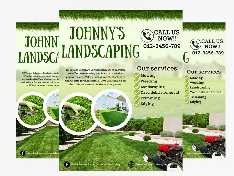 Lawn Mowing Services Flyer Lawn Mower Cutting Services Landscaping