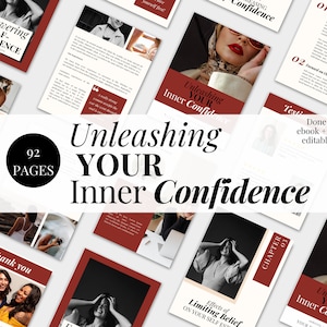 Unleashing Your Inner Confidence | Self Esteem Self Confidence Done For You Ebook Workbook | Lead Magnet | Coaching Program | Life Coaching