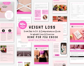 Rebrandable Weight Loss Ebook | Health & Fitness Coaching Guide (Canva Templates)