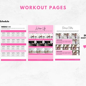 Fitness Program Template Canva | Fitness Ebook Template | Personal ...