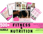 Fitness Nutrition Template Bundle | Health Coach Toolkit (Canva)