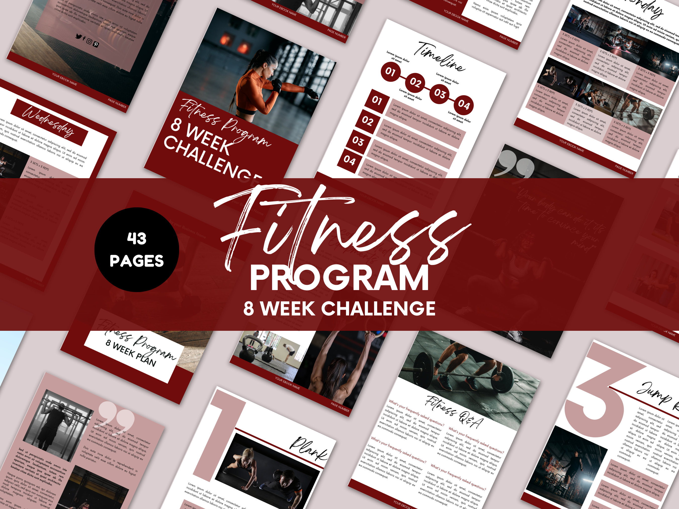 fitness-program-template-canva-fitness-ebook-template-etsy