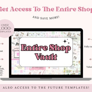 Volledige shopsjabloonbundel | Canva, Notion, sociale media | Alle content is voor jou klaar