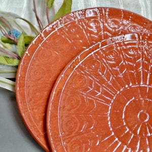 Red Clay Terracotta Dinner Plate