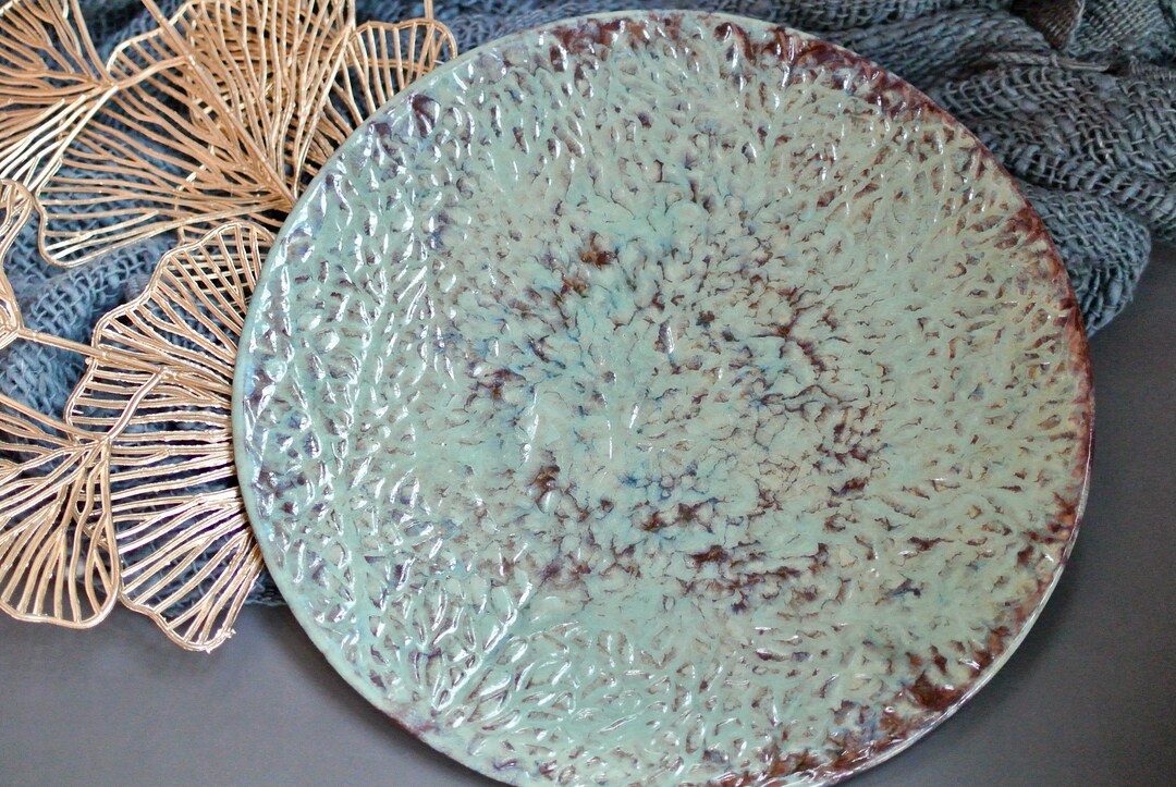Tree Serving Platter in 'mossy Earth' Medium Dish Etsy