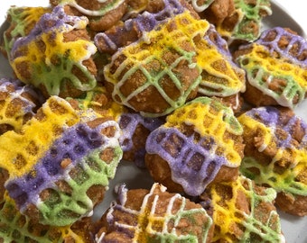 Pralinés de roscón de reyes de Mardi Gras