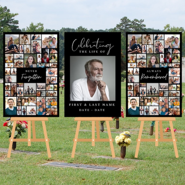 Funeral Photo Collage Set - 24x36