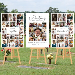 Funeral Photo Collage Set - 24x36