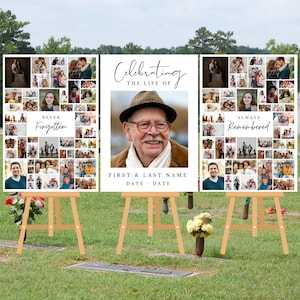 Funeral Photo Collage Set - A0 - Perfect for UK Sizing