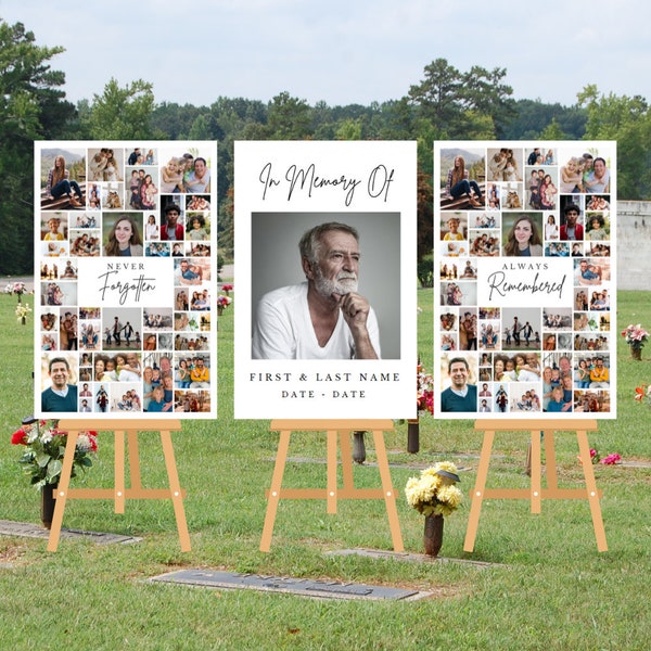 Funeral Memory Board Etsy