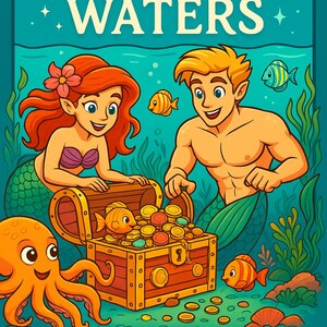 Whimsical Waters Coloring Book | Mystical Ocean Printable Pages for Adults & Teens | Digital Underwater Coloring PDF