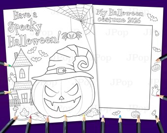 Halloween Coloring Pages: Spooky Costume Activity (PDF Download)