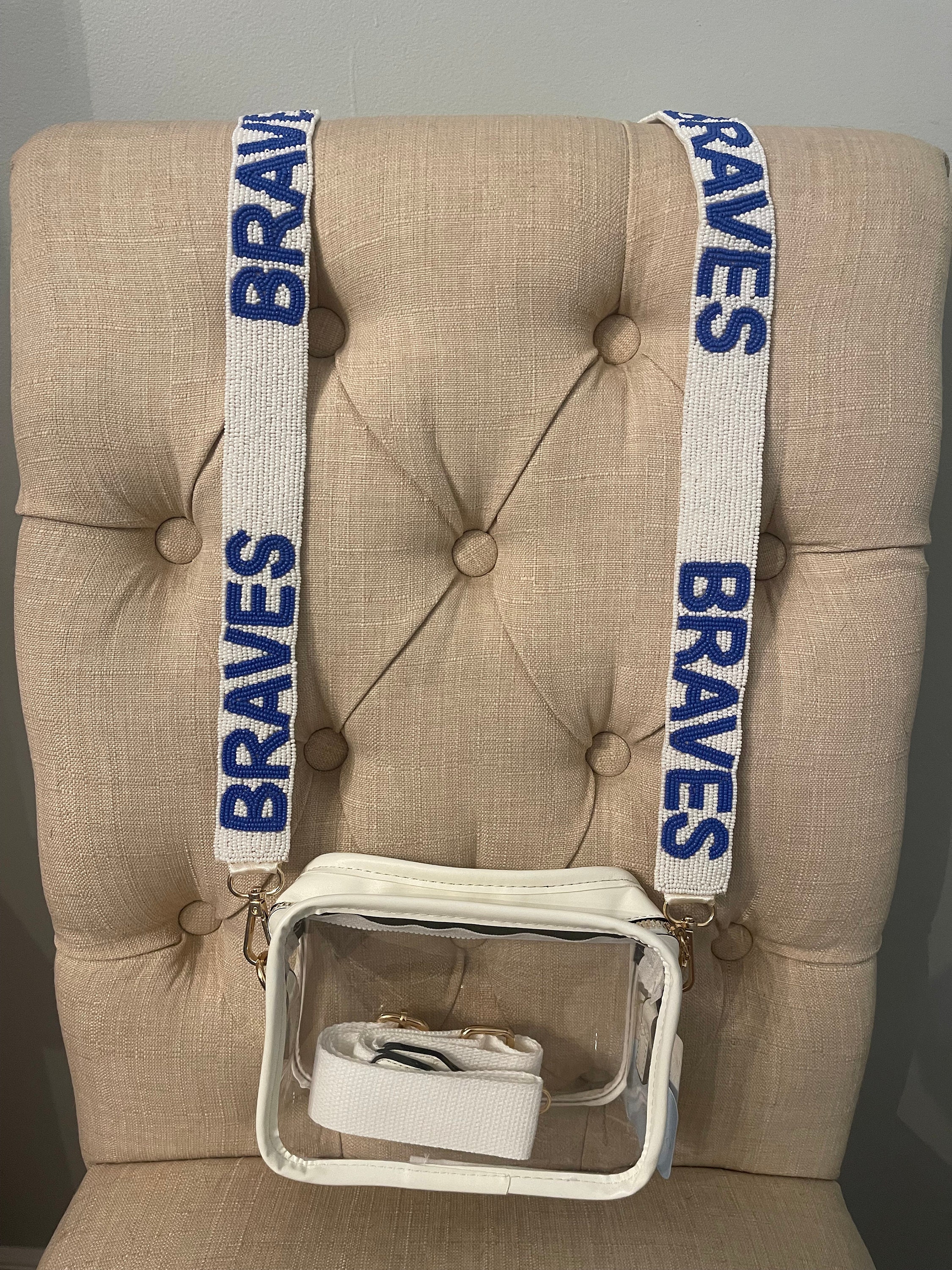 BRAVES MLB Clear Bag Strap Etsy