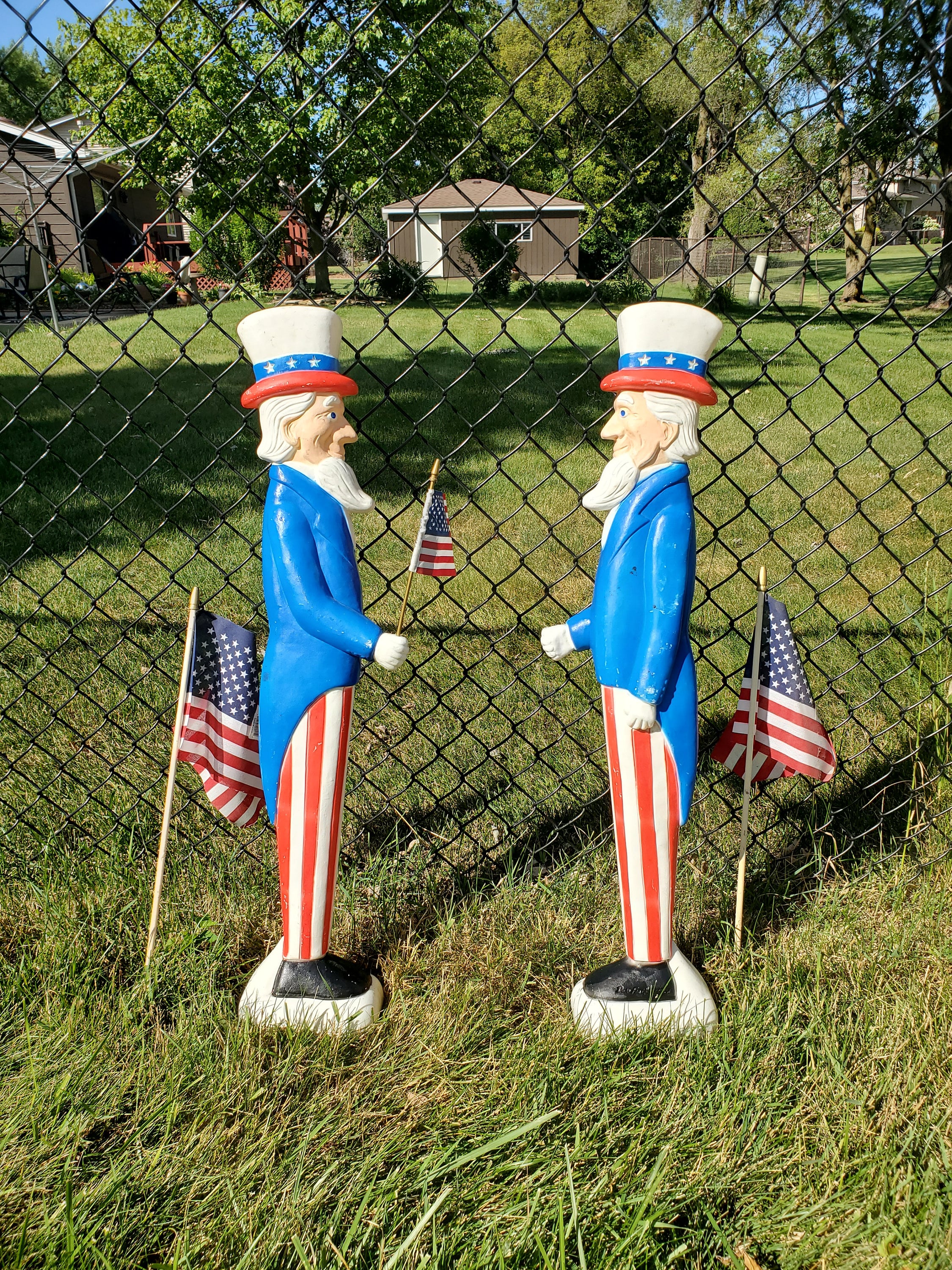 2 Uncle Sam Blowmolds 1996 Union Products Made in USA - Etsy