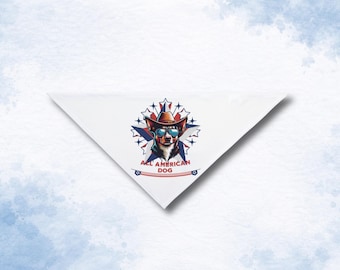 4th of July Dog Bandana, patriotic bandana, America bandana, usa dog bandana, dog bandana, patriotic pet, all American dog