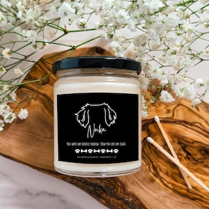 Personalized dog memorial candle, dog memorial candle, pet loss gift, memorial candle, sympathy gift, dog memorial gift, loss of dog gift